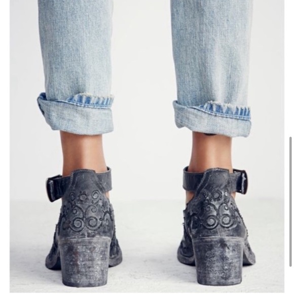 Free People x farylrobin embroidered black booties - Picture 10 of 10